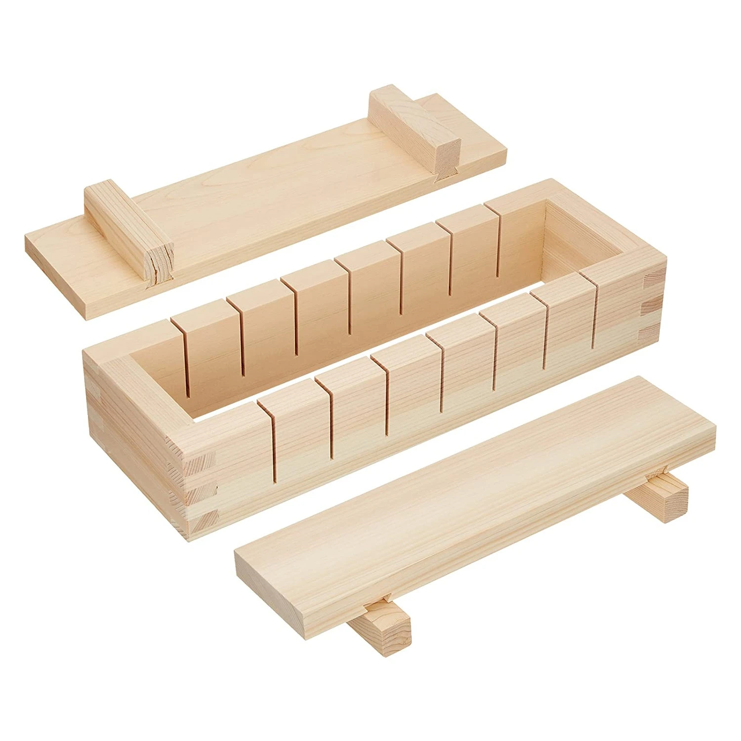 EBM Hinoki Cypress Wooden Sushi Press Sushi Mold 4 EBM Hinoki Cypress Wooden Sushi Press Sushi Mold - Image 2