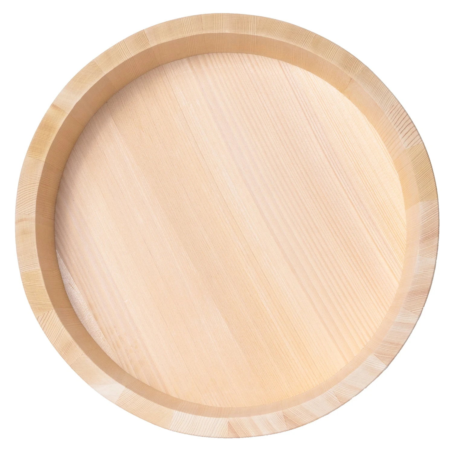EBM Sawara Cypress Hangiri Wooden Sushi Rice Mixing Bowl 4 EBM Sawara Cypress Hangiri Wooden Sushi Rice Mixing Bowl - Image 2