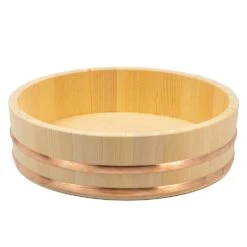 Miyabi Urushi Hangiri Sawara Wooden Rice Mixing Bowl