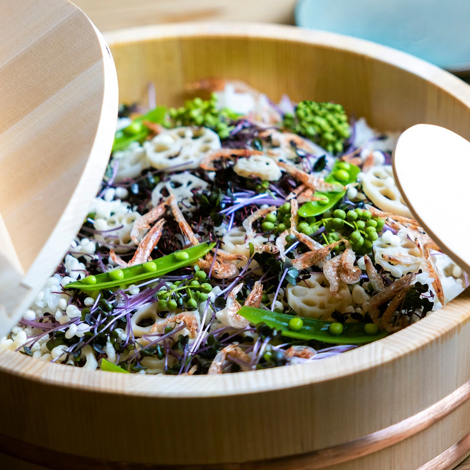 Miyabi Urushi Hangiri Sawara Wooden Rice Mixing Bowl With Lid 8 Miyabi Urushi Hangiri Sawara Wooden Rice Mixing Bowl With Lid - Image 6