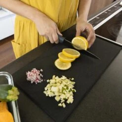 Parker Asahi Cookin' Cut Synthetic Rubber Antibacterial Cutting Board Black -Kitchen Tools ParkerAsahiCookin CutSyntheticRubberAntibacterialCuttingBoardBlack 5