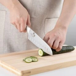 Kai Seki Magoroku Shousou Stainless Steel Dimple Hollow Edge Santoku Knife -Kitchen Tools SekiMagorokuShousouStainlessSteelDimpleHollowEdgeSantokuKnifeAB5157 5
