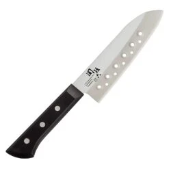 Kai Seki Magoroku Wakatake Stainless Steel Perforated Santoku Knife