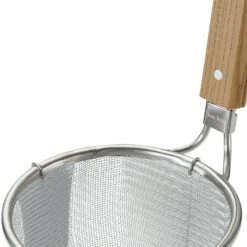 Three Snow Stainless Steel Deep Ramen Tebo Noodle Strainer Round Base -Kitchen Tools Shin EtsuStainlessSteelRamenTeboHeavy DutyDeepNoodleStrainer 3