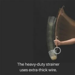 Three Snow Stainless Steel Deep Ramen Tebo Noodle Strainer Round Base -Kitchen Tools Shin EtsuStainlessSteelRamenTeboHeavy DutyDeepNoodleStrainer 6