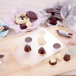 TIGERCROWN Cake Land Polystyrene Checked Heart Chocolate Mold -Kitchen Tools TigercrownPolystyreneCheckedHeartChocolateMold 2
