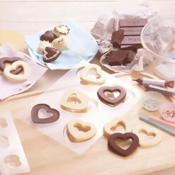 TIGERCROWN Polystyrene Heart Lolly Chocolate Mold -Kitchen Tools TigercrownPolystyreneHeartLollyChocolateMold 2