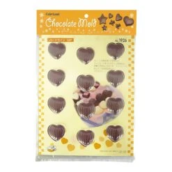 TIGERCROWN Polystyrene Striped Heart Chocolate Mold -Kitchen Tools TigercrownPolystyreneStripedHeartChocolateMold 3