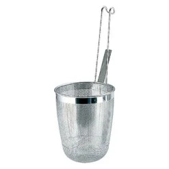 YUKIWA Stainless Steel Perforated Tebo Noodle Strainer Round Base