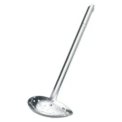 YUKIWA Stainless Steel Side-Scooping Ladle With Holes