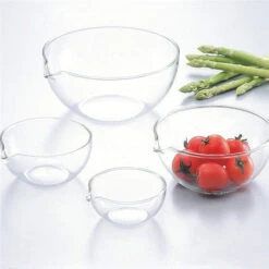 Iwaki Heat Resistant Glass Lipped Bowl 8 Iwaki Heat Resistant Glass Lipped Bowl -Kitchen Tools iwakiHeatResistantGlassLippedBowl 3