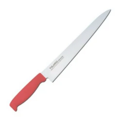 TOJIRO Color MV Sujihiki Knife With Elastomer Handle -Kitchen Tools tojiro color mv sujihiki knife with elastomer handle 6 colours sujihiki 270mm red sujihiki knives 584171618331