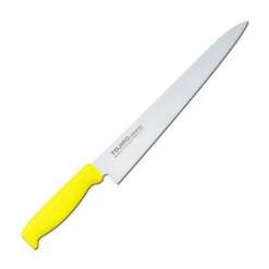 TOJIRO Color MV Sujihiki Knife With Elastomer Handle -Kitchen Tools tojiro color mv sujihiki knife with elastomer handle 6 colours sujihiki 270mm yellow sujihiki knives 584139931675